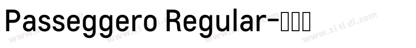 Passeggero Regular字体转换